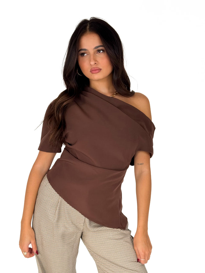 Britt top brown