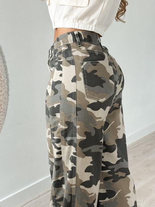 Sam wide jeans army green