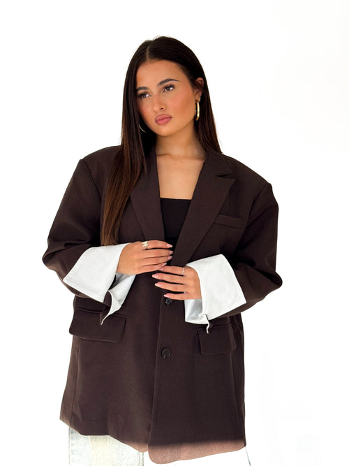 Noah blazer dark brown