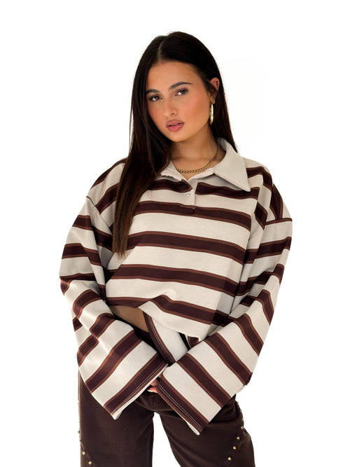 Gabby polo beige-brown