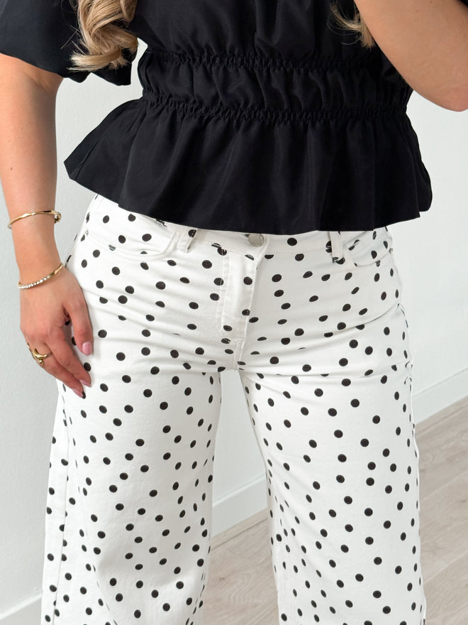 Stretch - Fleur extra wide jeans off-white