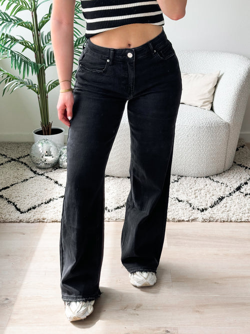 Stretch - Maya wide jeans black