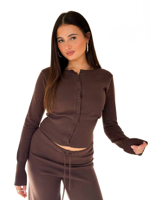 Tara top dark brown