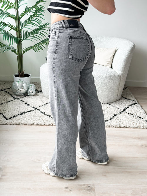 Stretch - Maya wide jeans grey