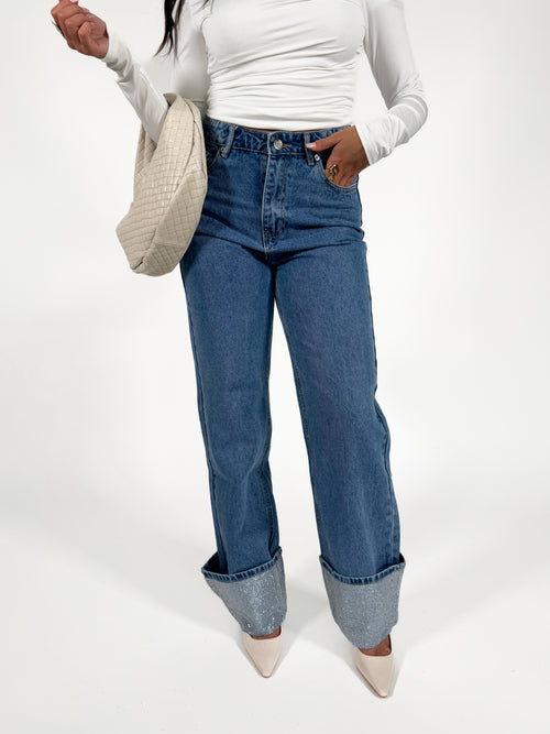 Sasha straight jeans mid denim