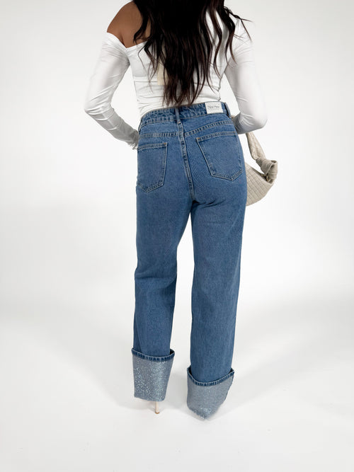 Sasha straight jeans mid denim