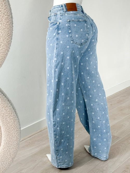 Stretch - Veerle balloon jeans light denim