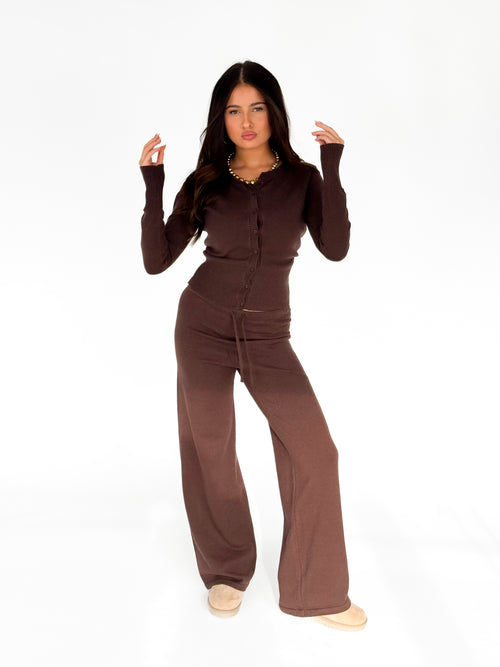 Tara pants dark brown