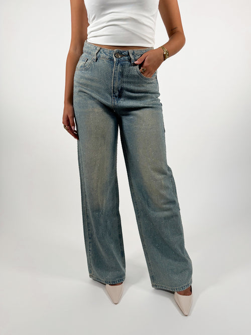 Liv wide jeans washed denim