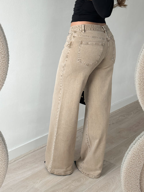 Stretch - Lois wide jeans camel