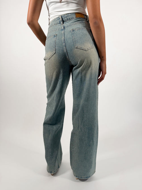 Liv wide jeans washed denim