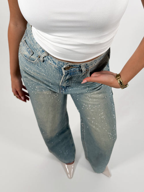 Liv wide jeans washed denim