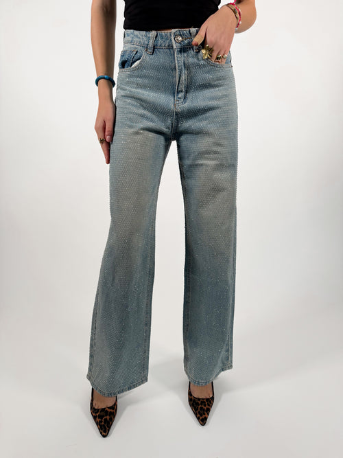 Liv wide jeans washed denim