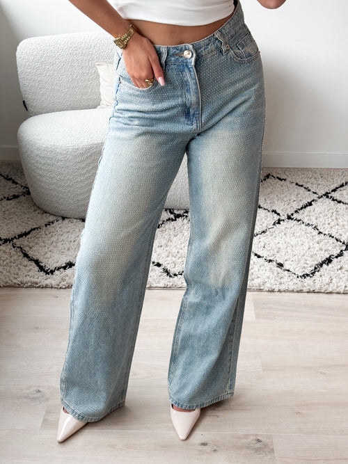 Liv wide jeans washed denim