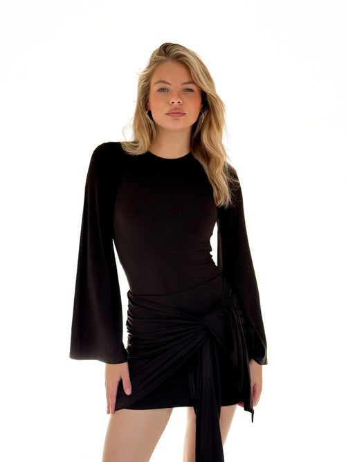 Novi dress dark brown