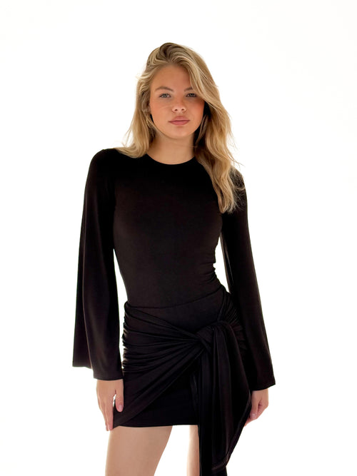 Novi dress dark brown