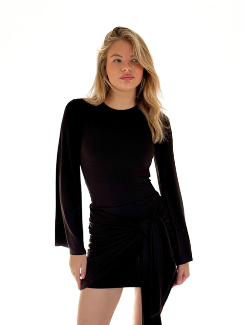 Novi dress dark brown