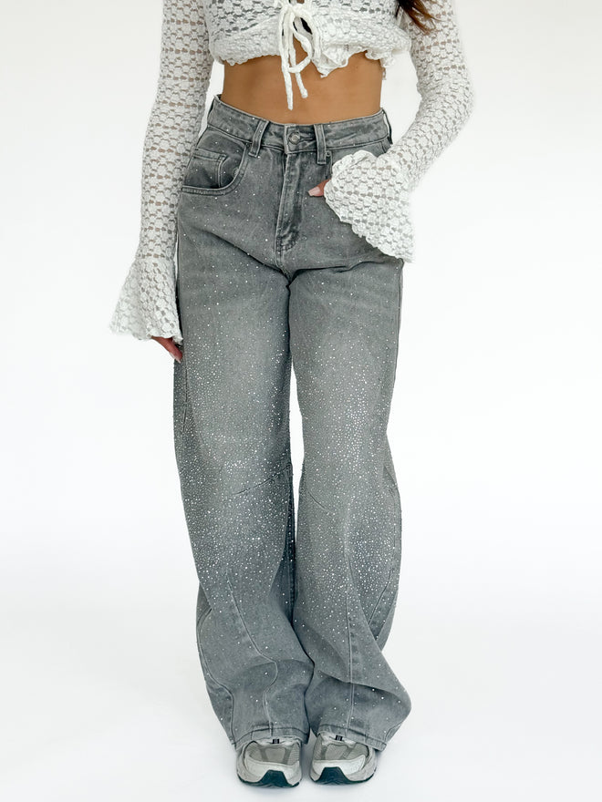 Stretch - Kiki balloon jeans grey