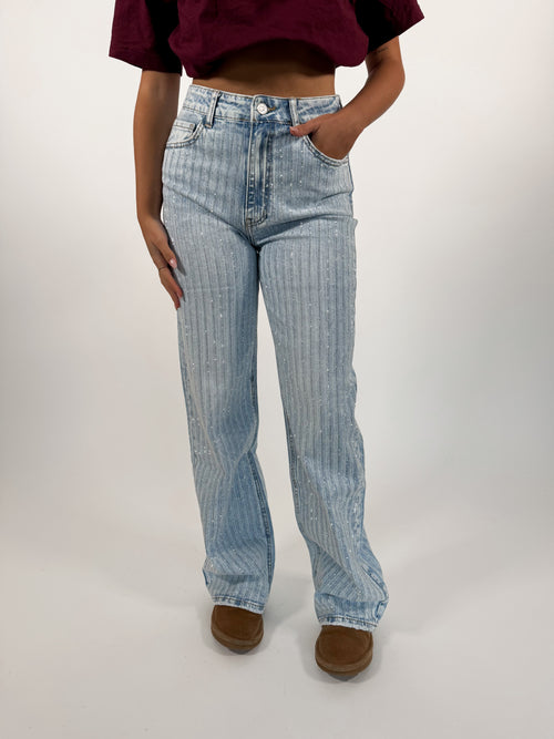 Stretch - Maddy wide jeans extra light denim