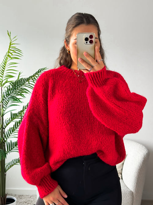 Kiki knit red