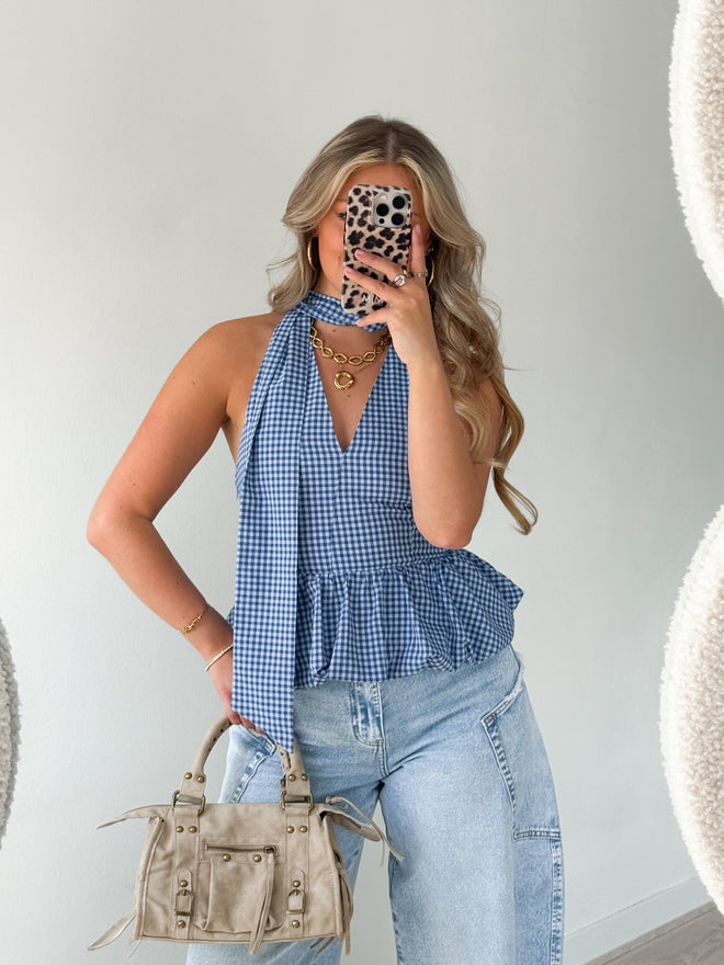 PRE-ORDER Laura top blue