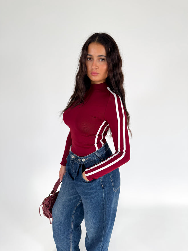 Lois bodysuit bordeaux