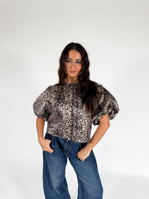 Leena top leopard