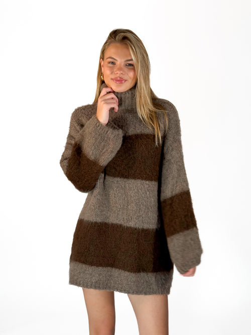 Juul dress taupe-brown