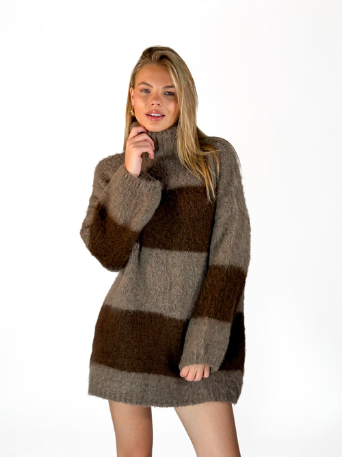 Juul dress taupe-brown