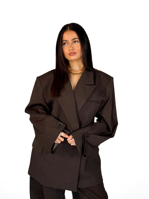Hailey blazer brown