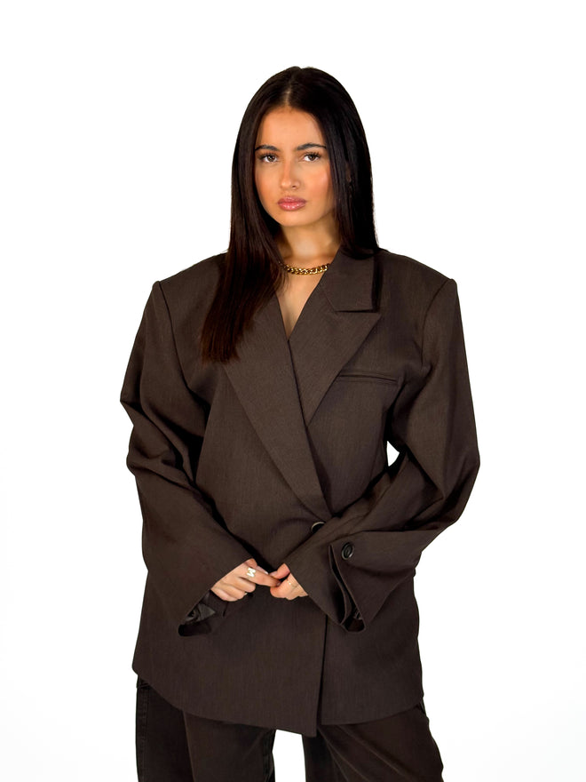 Hailey blazer brown