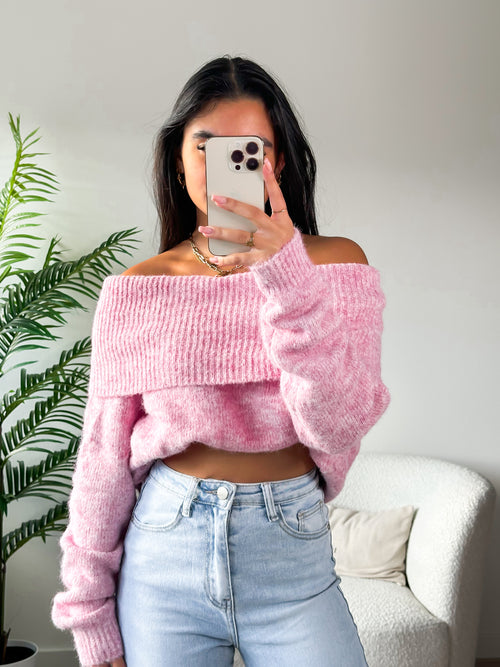 Louise knit light pink