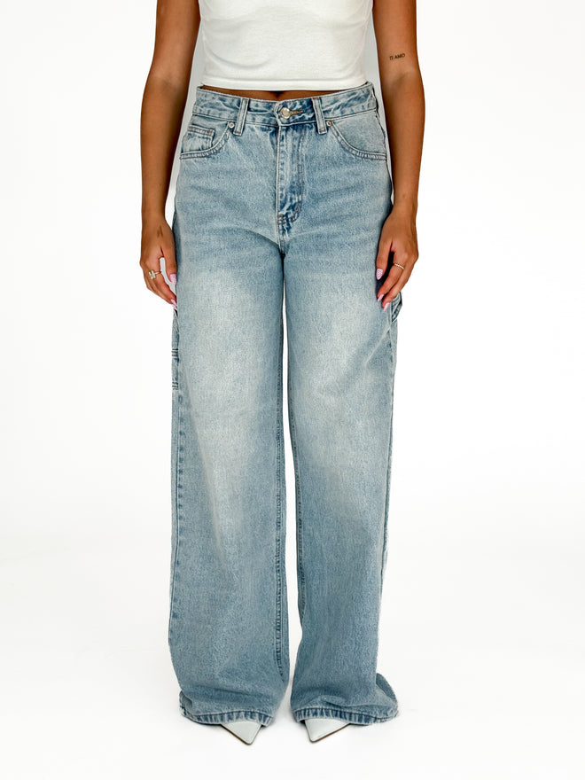 Kate extra wide jeans light denim