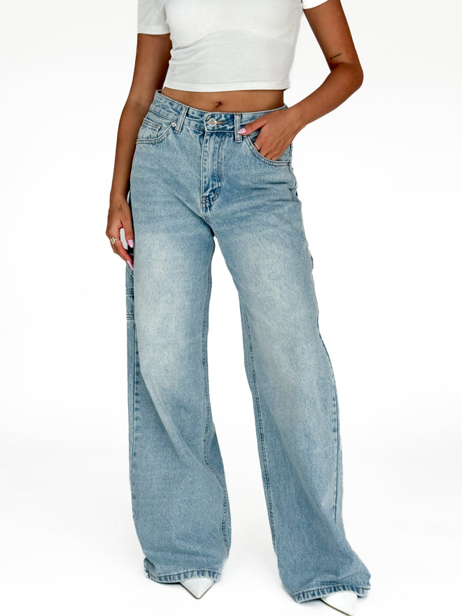 Kate extra wide jeans light denim