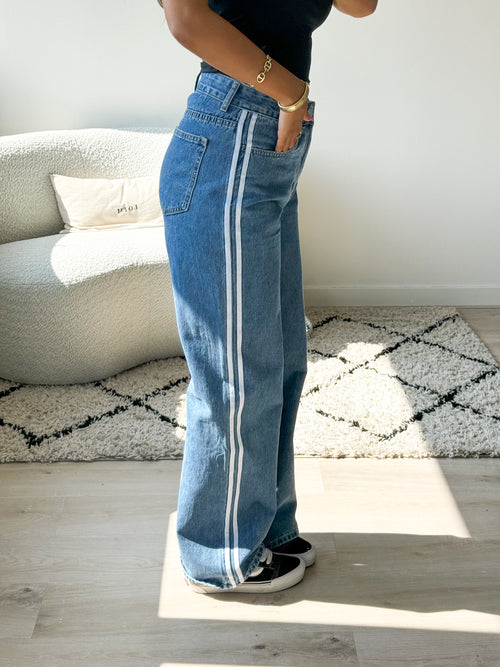 Lena wide jeans mid denim