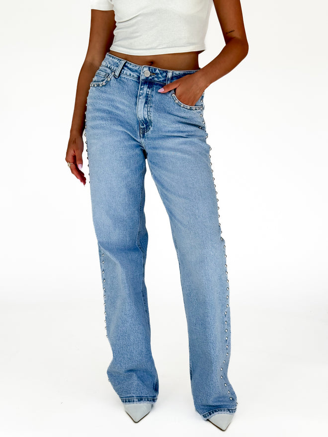 Stretch - Chiara wide jeans light denim