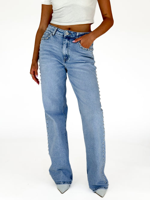 Stretch - Chiara wide jeans light denim
