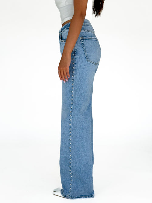 Stretch - Chiara wide jeans light denim
