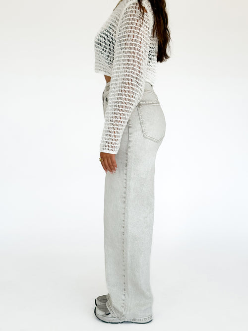 Stretch - Kaylee wide jeans sand