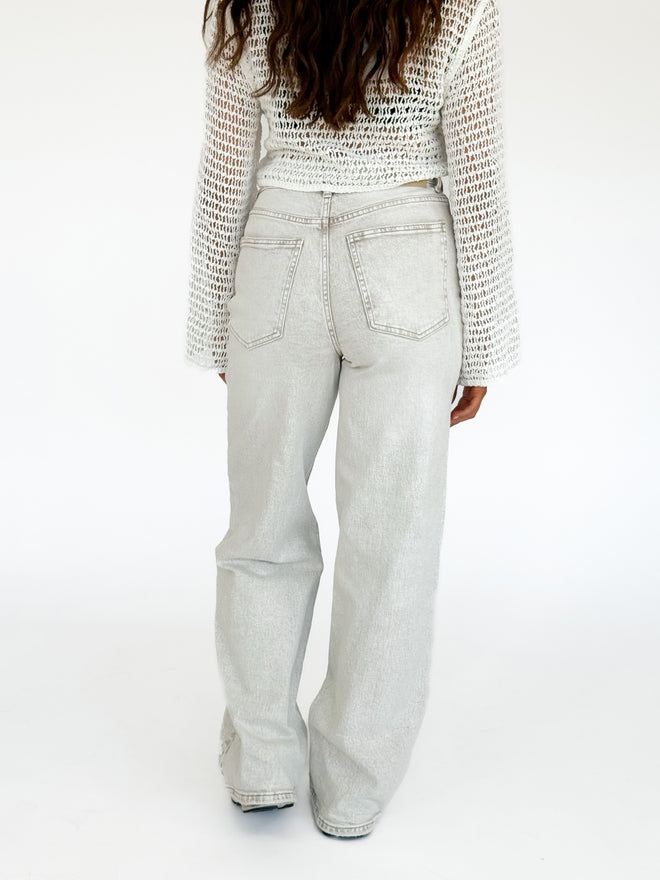 Stretch - Kaylee wide jeans sand