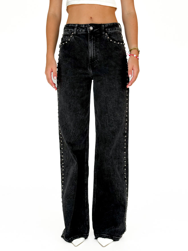 Tall - Stretch - Chiara wide jeans anthracite