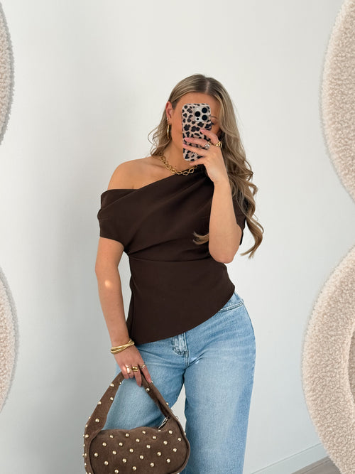 Bibi top brown