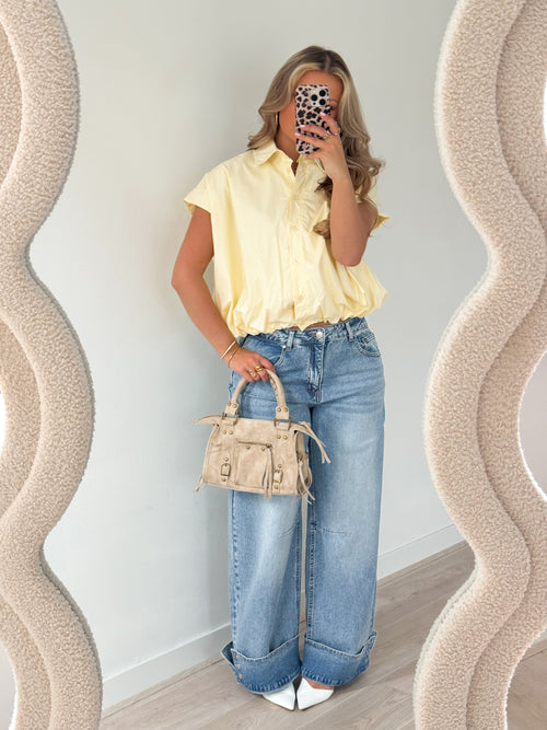 Claire top butter yellow