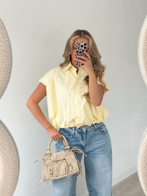 Claire top butter yellow