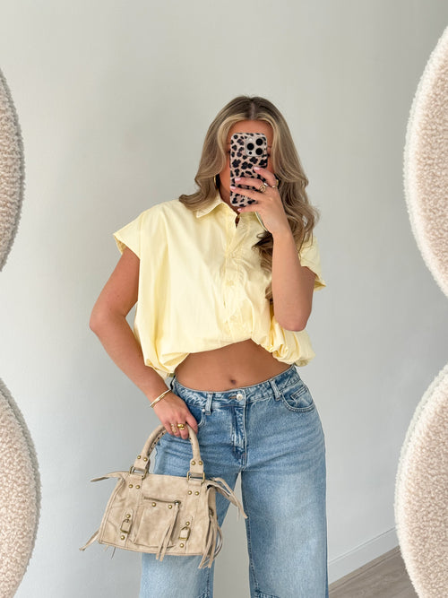 Claire top butter yellow