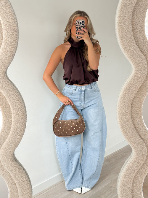 Femke top brown