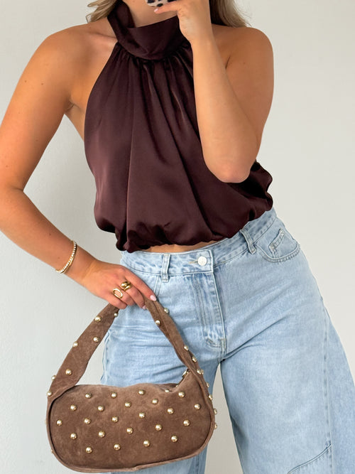 Femke top brown