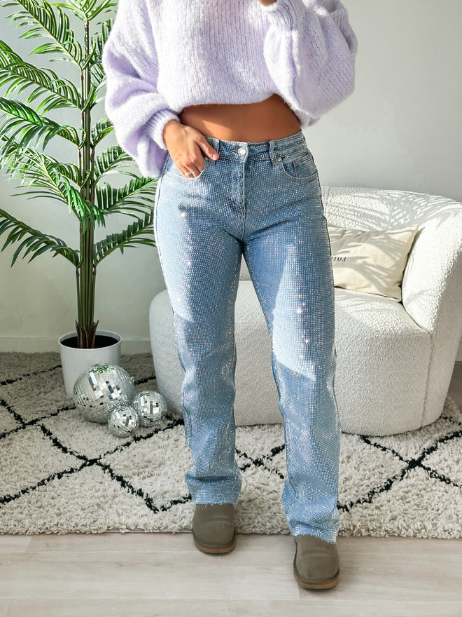 Stretch - Elena wide jeans light denim