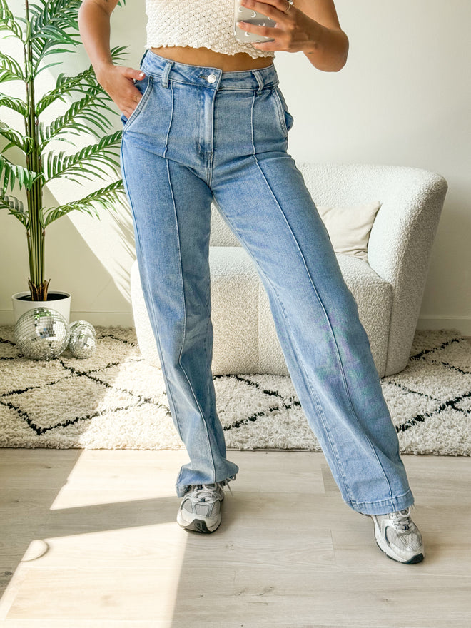 Stretch - Lynn wide jeans light denim