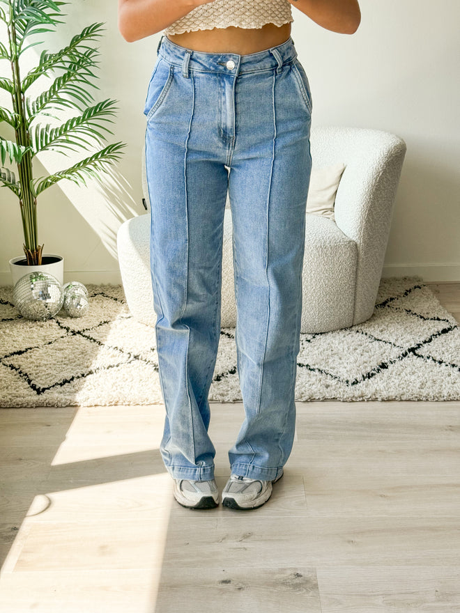 Stretch - Lynn wide jeans light denim